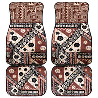 Bula Fiji Car Mats Unique Masi Tapa Pattern LT14