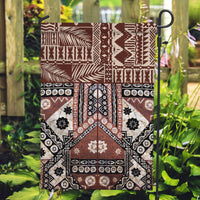 Bula Fiji Garden Flag Unique Masi Tapa Pattern LT14 Garden Flag Brown - Polynesian Pride