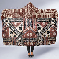 Bula Fiji Hooded Blanket Unique Masi Tapa Pattern LT14 - Polynesian Pride