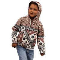 Bula Fiji Kid Hoodie Unique Masi Tapa Pattern LT14 - Polynesian Pride