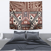 Bula Fiji Tapestry Unique Masi Tapa Pattern LT14 - Polynesian Pride