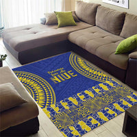 Fakaalofa Lahi Atu Niue Area Rug Siapo Pattern With Puakenikeni LT14 - Polynesian Pride
