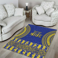 Fakaalofa Lahi Atu Niue Area Rug Siapo Pattern With Puakenikeni LT14 - Polynesian Pride