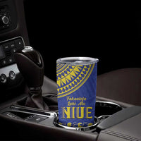 Fakaalofa Lahi Atu Niue Tumbler Cup Siapo Pattern With Puakenikeni LT14 - Polynesian Pride