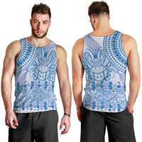 Niue Language Week Men Tank Top The Rock Coconut Crab - Siapo Blue Pastel