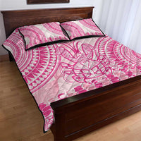 Pink Niue Language Week Quilt Bed Set The Rock Coconut Crab - Siapo Pattern LT14 - Polynesian Pride