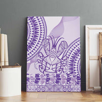 Purple Niue Language Week Canvas Wall Art The Rock Coconut Crab - Siapo Pattern LT14 - Polynesian Pride