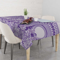 Purple Niue Language Week Tablecloth The Rock Coconut Crab - Siapo Pattern LT14 - Polynesian Pride