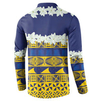 Tokelau Language Week Button Sweatshirt Tokelauan Tuluma With Gardenia Thunbergia