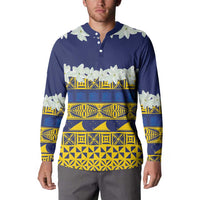 Tokelau Language Week Button Sweatshirt Tokelauan Tuluma With Gardenia Thunbergia