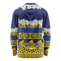 Tokelau Language Week Long Sleeve Shirt Tokelauan Tuluma With Gardenia Thunbergia