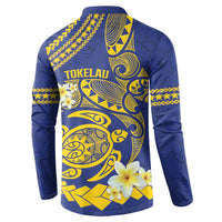 Te Vaiaho o te Gagana Tokelau Button Sweatshirt Polynesian Turtle - Malo Ni!