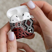 New Zealand AirPods Case Aotearoa Kowhaiwhai Mix Taniko Art LT14 - Polynesian Pride