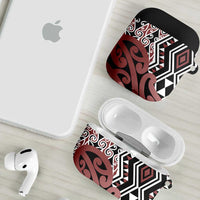 New Zealand AirPods Case Aotearoa Kowhaiwhai Mix Taniko Art LT14 - Polynesian Pride