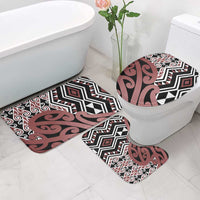 New Zealand Bathroom Set Aotearoa Kowhaiwhai Mix Taniko Art - Polynesian Pride