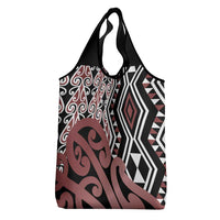 New Zealand Grocery Bag Aotearoa Kowhaiwhai Mix Taniko Art LT14 - Polynesian Pride