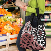 New Zealand Grocery Bag Aotearoa Kowhaiwhai Mix Taniko Art LT14 - Polynesian Pride