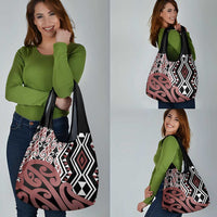 New Zealand Grocery Bag Aotearoa Kowhaiwhai Mix Taniko Art LT14 - Polynesian Pride