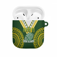 Avaiki Cook Islands Rugby AirPods Case Kuki Airani Tatau Green LT14 Green - Polynesian Pride