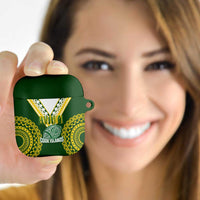 Avaiki Cook Islands Rugby AirPods Case Kuki Airani Tatau Green LT14 - Polynesian Pride