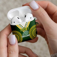 Avaiki Cook Islands Rugby AirPods Case Kuki Airani Tatau Green LT14 - Polynesian Pride