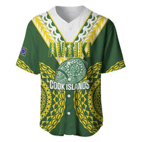 Custom Avaiki Cook Islands Rugby Baseball Jersey Kuki Airani Tatau Green LT14 Green - Polynesian Pride