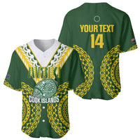 Custom Avaiki Cook Islands Rugby Baseball Jersey Kuki Airani Tatau Green - Polynesian Pride