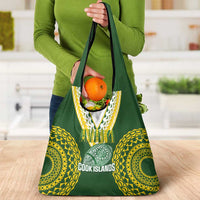 Avaiki Cook Islands Rugby Grocery Bag Kuki Airani Tatau Green - Polynesian Pride