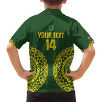Custom Avaiki Cook Islands Rugby Hawaiian Shirt Kuki Airani Tatau Green LT14 - Polynesian Pride