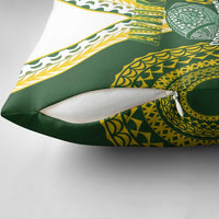 Avaiki Cook Islands Rugby Pillow Cover Kuki Airani Tatau Green - Polynesian Pride