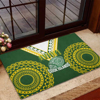 Avaiki Cook Islands Rugby Rubber Doormat Kuki Airani Tatau Green - Polynesian Pride
