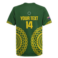 Custom Avaiki Cook Islands Rugby Rugby Jersey Kuki Airani Tatau Green LT14 - Polynesian Pride