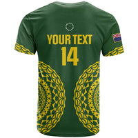 Custom Avaiki Cook Islands Rugby T Shirt Kuki Airani Tatau Green LT14 - Polynesian Pride