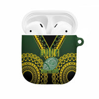 Avaiki Cook Islands Rugby AirPods Case Kuki Airani Tatau Black - Polynesian Pride