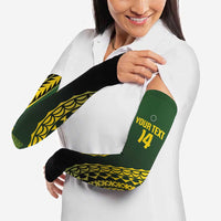 Custom Avaiki Cook Islands Rugby Arm Sleeves Kuki Airani Tatau Black - Polynesian Pride