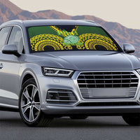 Avaiki Cook Islands Rugby Auto Sun Shade Kuki Airani Tatau Black - Polynesian Pride