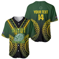 Custom Avaiki Cook Islands Rugby Baseball Jersey Kuki Airani Tatau Black - Polynesian Pride