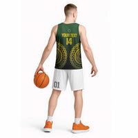 Custom Avaiki Cook Islands Rugby Basketball Jersey Kuki Airani Tatau Black - Polynesian Pride