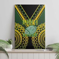 Avaiki Cook Islands Rugby Canvas Wall Art Kuki Airani Tatau Black - Polynesian Pride