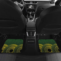 Custom Avaiki Cook Islands Rugby Car Mats Kuki Airani Tatau Black - Polynesian Pride