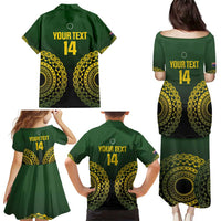Custom Avaiki Cook Islands Rugby Family Matching Puletasi and Hawaiian Shirt Kuki Airani Tatau Black - Polynesian Pride