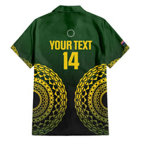 Custom Avaiki Cook Islands Rugby Family Matching Summer Maxi Dress and Hawaiian Shirt Kuki Airani Tatau Black - Polynesian Pride