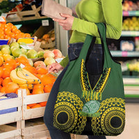 Avaiki Cook Islands Rugby Grocery Bag Kuki Airani Tatau Black - Polynesian Pride