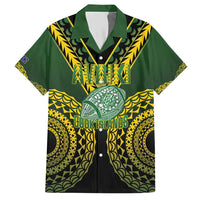 Custom Avaiki Cook Islands Rugby Hawaiian Shirt Kuki Airani Tatau Black - Polynesian Pride