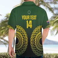Custom Avaiki Cook Islands Rugby Hawaiian Shirt Kuki Airani Tatau Black LT14 - Polynesian Pride