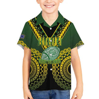 Custom Avaiki Cook Islands Rugby Hawaiian Shirt Kuki Airani Tatau Black LT14 - Polynesian Pride