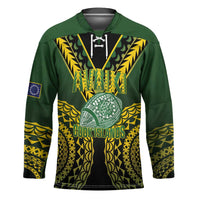 Custom Avaiki Cook Islands Rugby Hockey Jersey Kuki Airani Tatau Black LT14 Unisex Black - Polynesian Pride