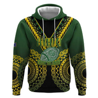 Custom Avaiki Cook Islands Rugby Hoodie Kuki Airani Tatau Black - Polynesian Pride