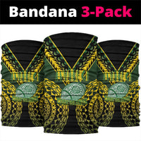 Avaiki Cook Islands Rugby Neck Gaiter Kuki Airani Tatau Black - Polynesian Pride