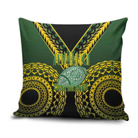 Avaiki Cook Islands Rugby Pillow Cover Kuki Airani Tatau Black - Polynesian Pride